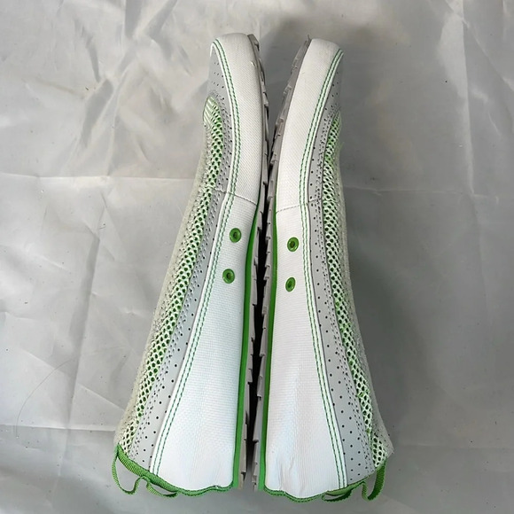 THE NORTH FACE Base Camp Ballet Flats Lime Green Grey White Mesh Perforated 10 - Picture 4 of 14